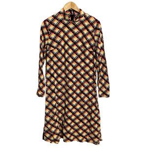 70s vintage Nancy Valentine plaid A-line dress - size small